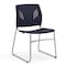 Officesource Stacked Seating Armless Stackable Side Chair with Chrome Frame OSSN6015NV - alternate 1